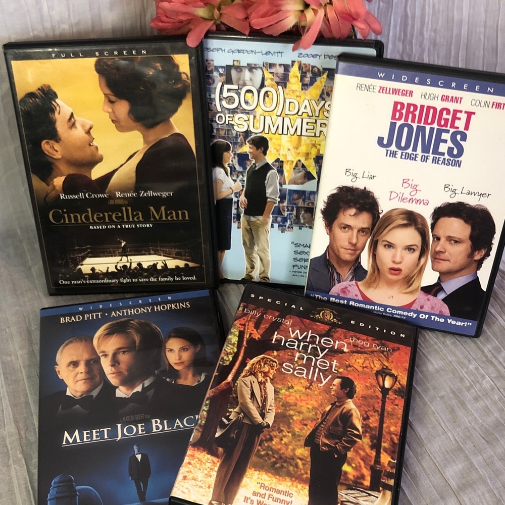 ROMANTIC COMEDY DRAMA 5 DVD movies- 500 Days of Summer, When Harry met Sally ++